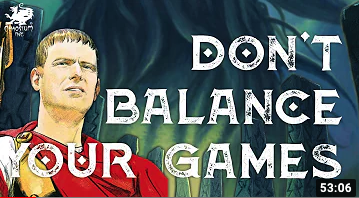 Don’t Balance Your Games Featured Image
